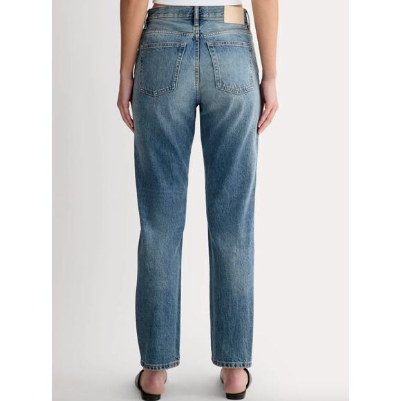 Everlane Medium Wash Button Fly The 90s Cheeky Jean Organic Cotton 25R - Picture 2 of 9